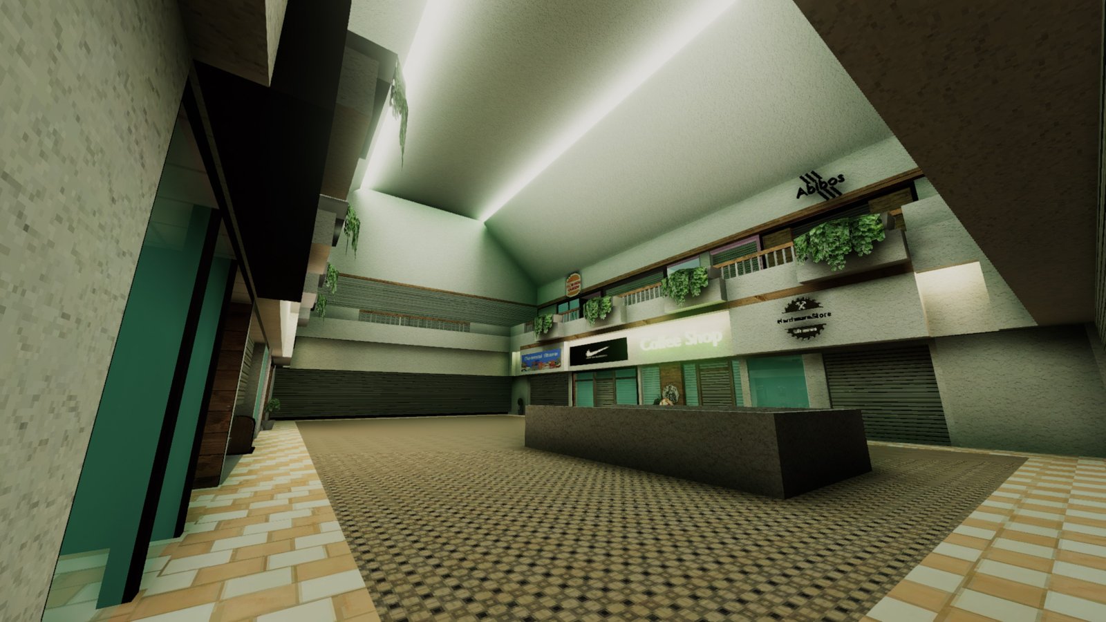 The abandoned mall environment in Transition.